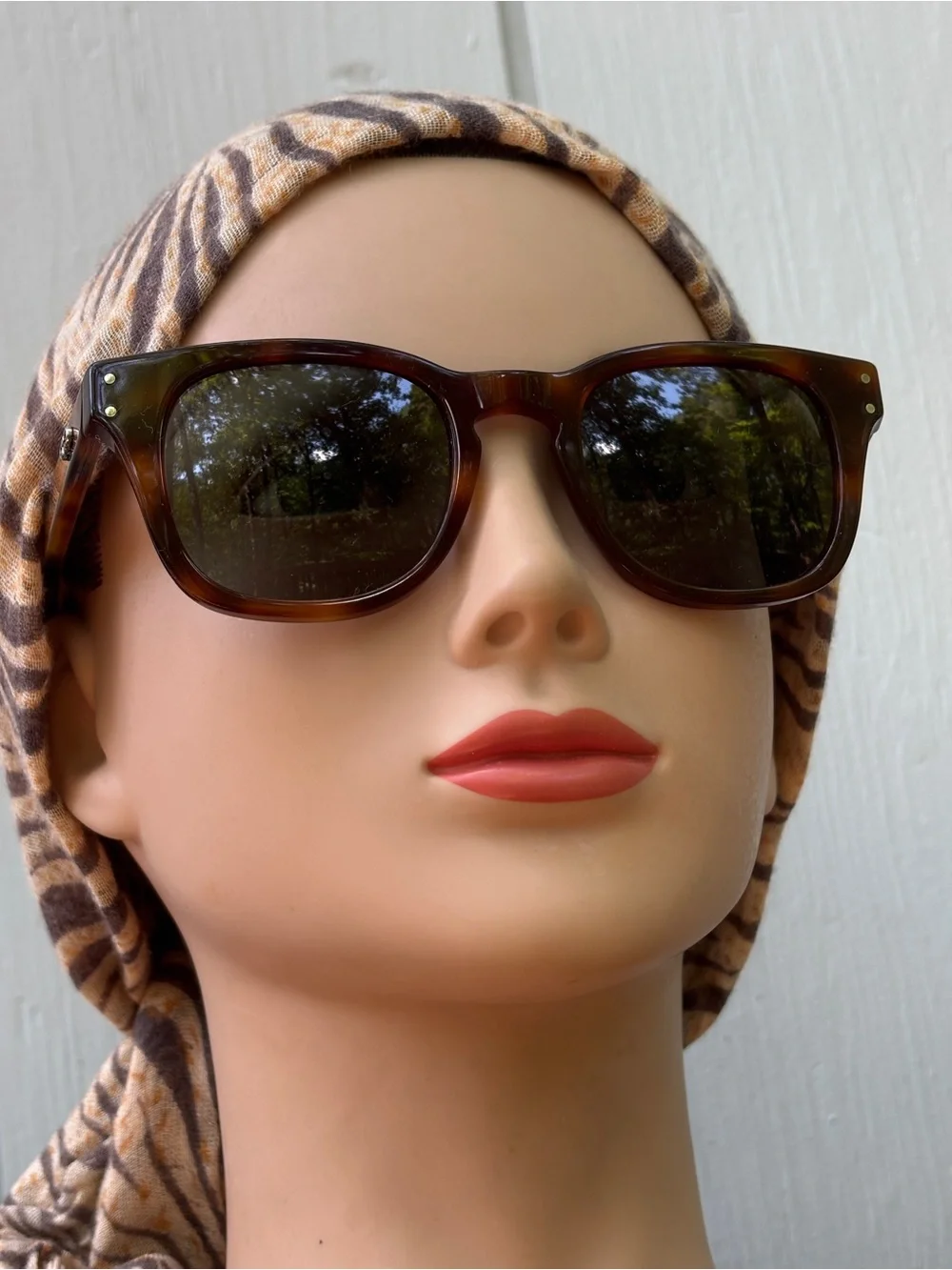 Salvatore Ferragamo Tortoiseshell Sunglasses with Brown Lenses